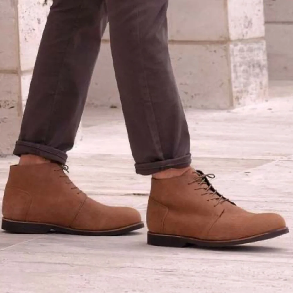 Nisolo Day Tripper Leather Chukka Boots Tobacco Size 11.5 NEW